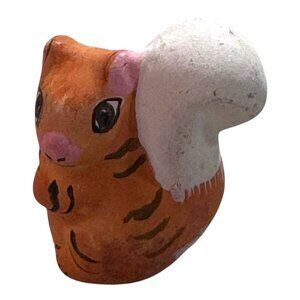 Native American Signed Figure Squirrel Figure Pottery Acoma Indian Pottery 2"